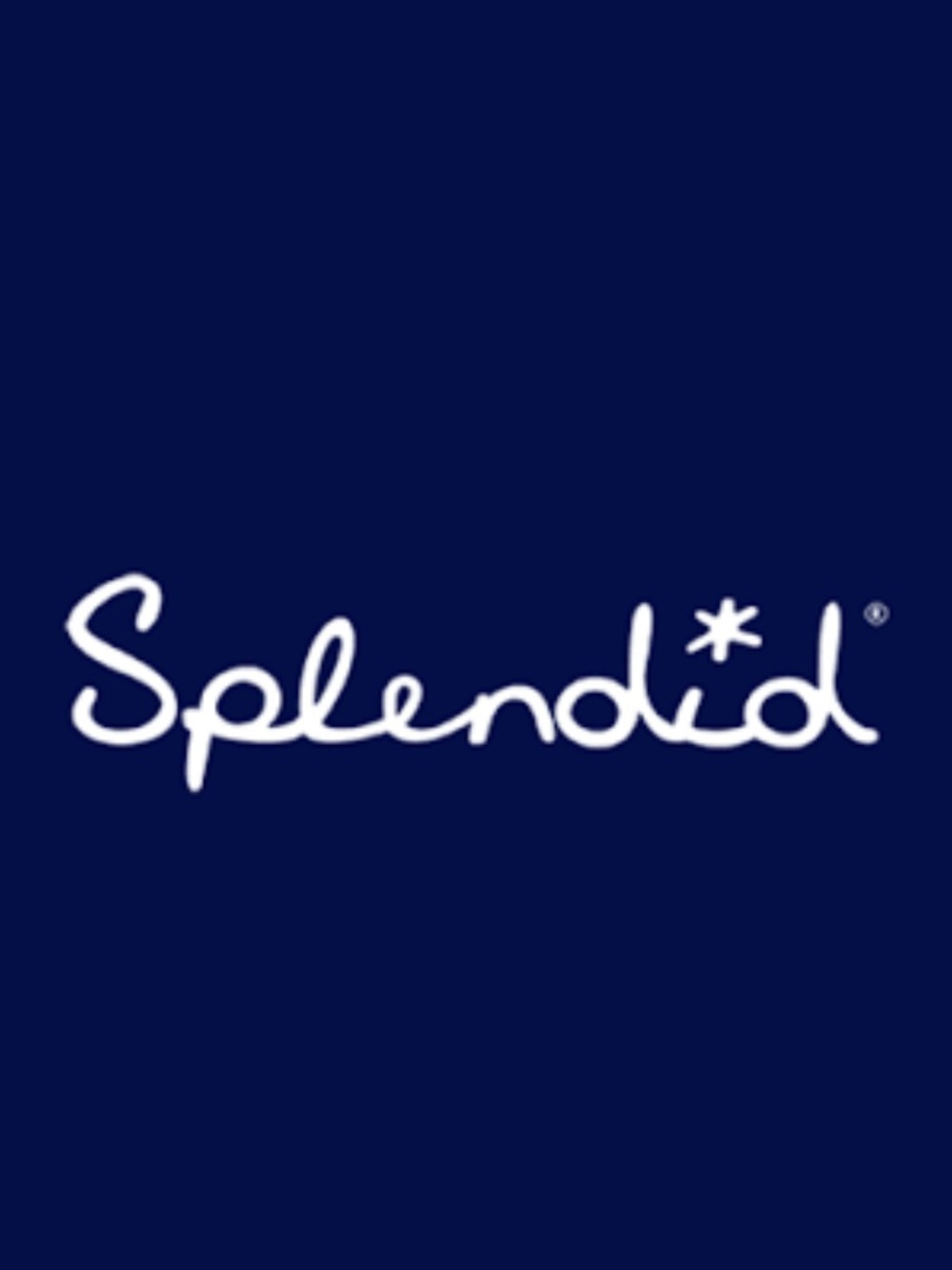 Splendid Navy Graphic Logo Tee with White Script